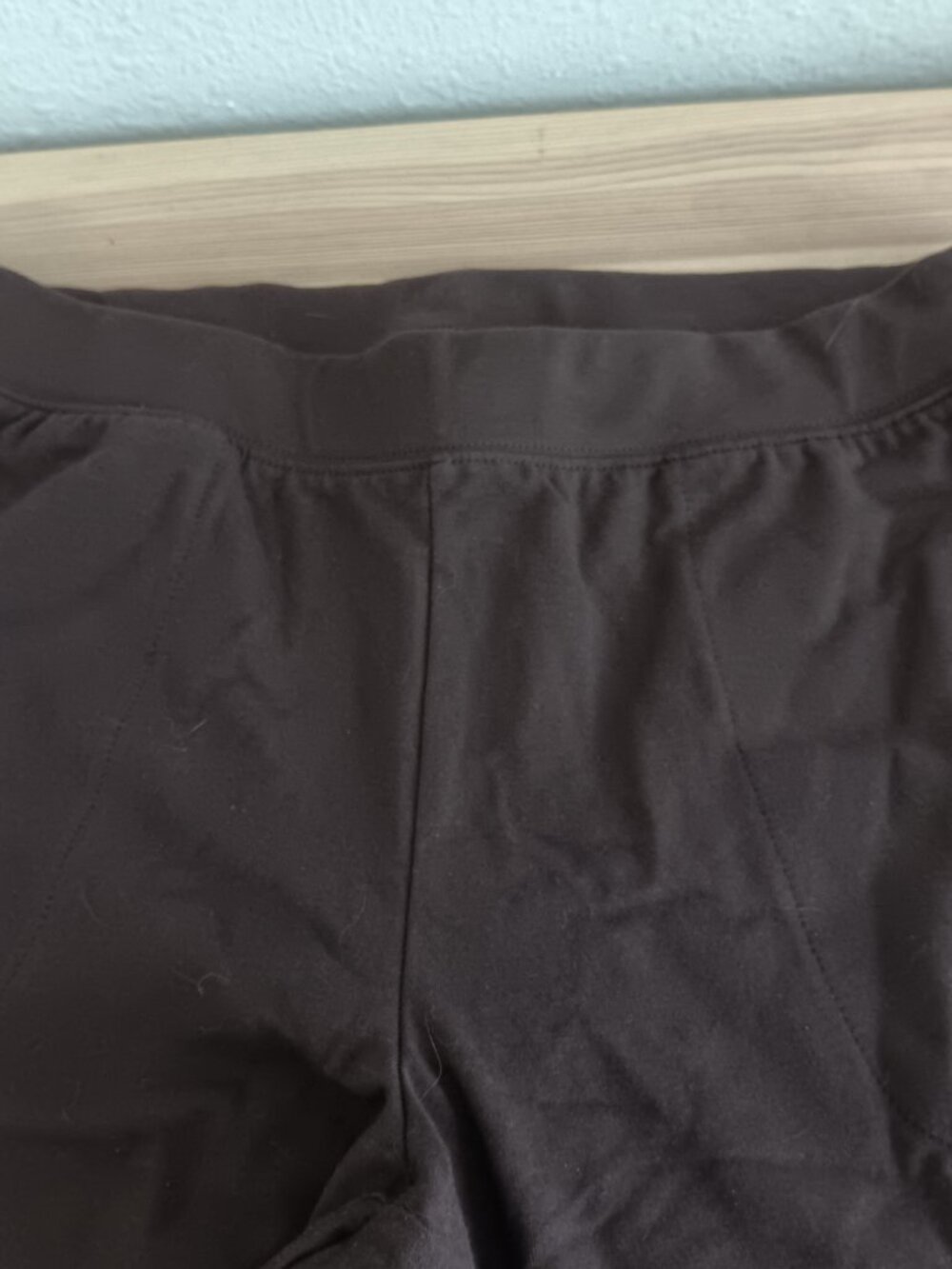 Denim & Co. Petite Duo Stretch Slim Straight Pants, Drk Chocolate Sz PS a460405 - Picture 2 of 4